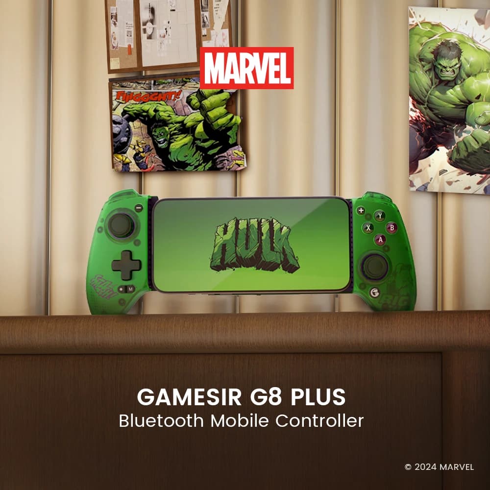 GameSir G8 Plus Hulk Edition Bluetooth Mobile Gaming Controller for Nintendo Switch 2, Android Phone, Tablets, iPhone, iPad, PC - 2
