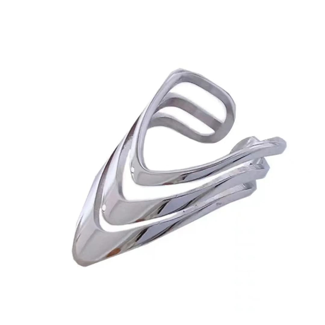 925 Sterling Silver Three Layers Dresses Simple Rings For Women Couple Luxury Quality Jewelry Beautiful Accessories Money 925 - 5