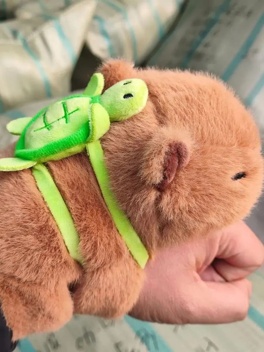 Animal Capybara Fox Wristband Plush Doll Toys Soft Wrist Band Christmas Gifts - 2