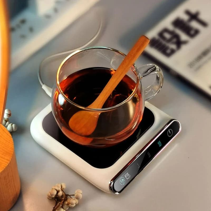 USB Potable Coffee Mug Cup Warmer for Office Desk Use Home Office Smart Electric Beverage Warmer with 3 Temperature Settings - 5
