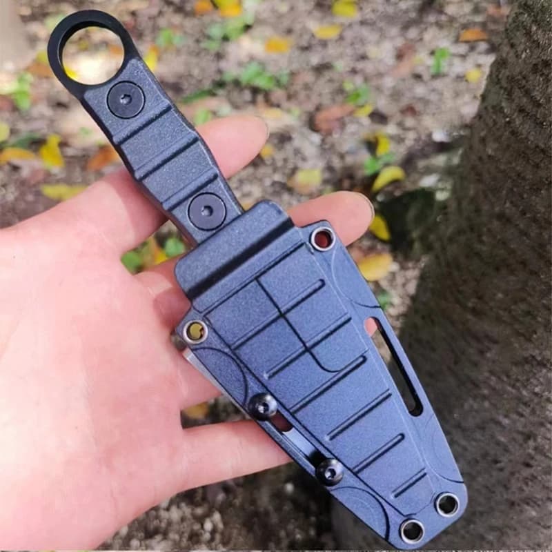 2026 Outdoor Portable Small Straight Blade Stainless Steel Blade with Sheath and Back Clip Travel Camping Tool, EDC Pocket Knife - 6