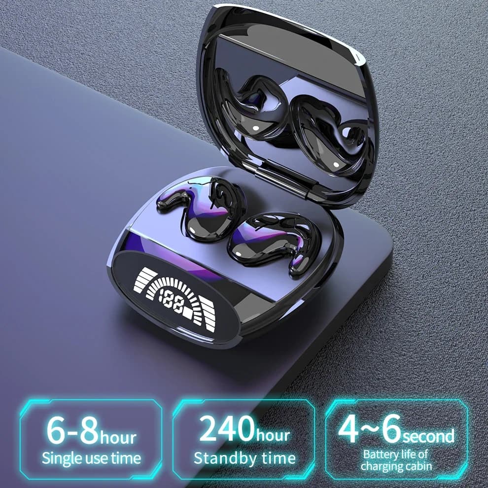 Mini Sleep Invisible Earbuds Tiny Hidden Headphones Bluetooth 5.3 Earphone Noise Cancelling Sports Stereo TWS Wireless Headsets - 2