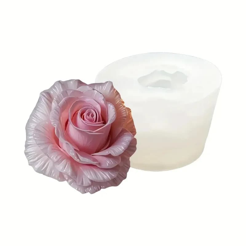 Realistic Flower-Shaped Candle Silicone Mold，Epoxy Resin，ClayDIYMold，ApplicableDIYMaking Candles，Aromatherapy，Soap，Gypsum，Decora - 5