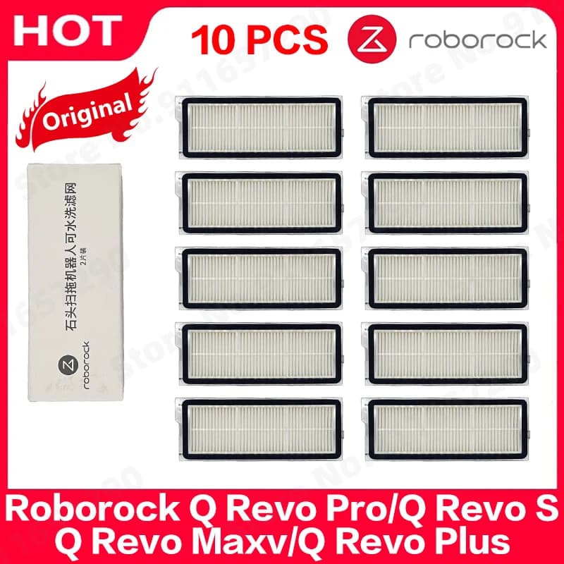 Original Roborock Q Revo Pro/Q Revo S/Q Revo Maxv/Q Revo Plus HEPA Filters Spare Part Robot Vacuum Cleaner Accessories