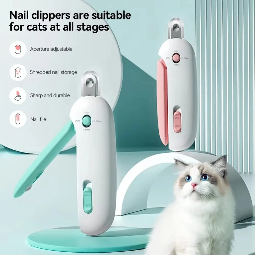 Professional Pet Nail Clippers, Cat and Dog Nail Clippers, Safe and Comfortable with Adjustable Holes, Pet Nail Clippers, Pet Hair Trimmer, Pet Care - 2