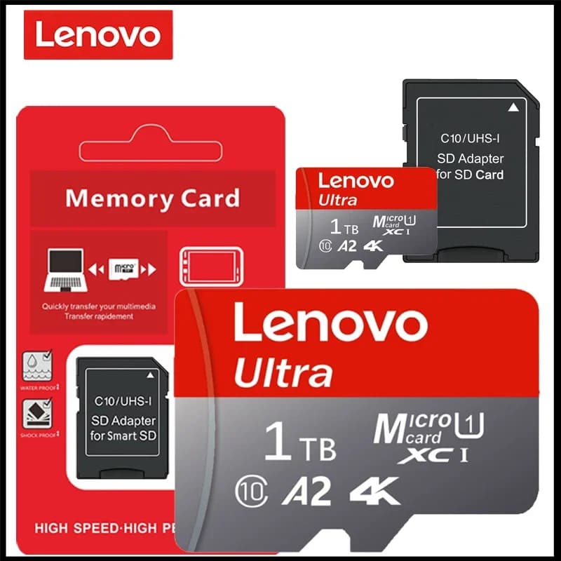 Lenovo Micro SD Card 1TB High Speed TF Flash Card Memory Card 128GB 256GB 512GB 1TB U3 V60 4K Full HD For GoPro Action Camera - 4