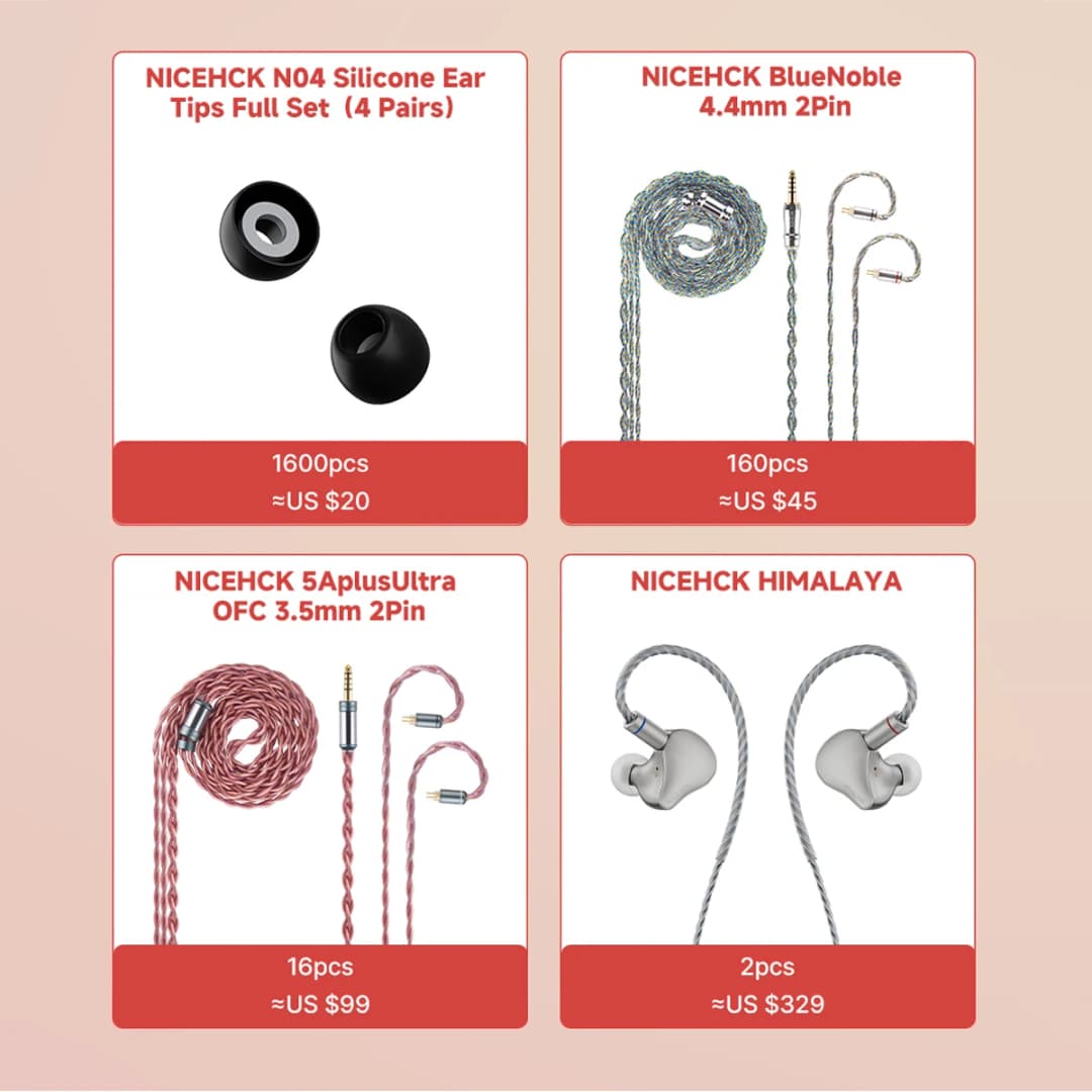 MoonHiFi 2026 March S Sale Limited Stock Mystery Box Random Earphone In-Ear Monitor& Cable IEM Accessories Lucky Surprise Gift - 3