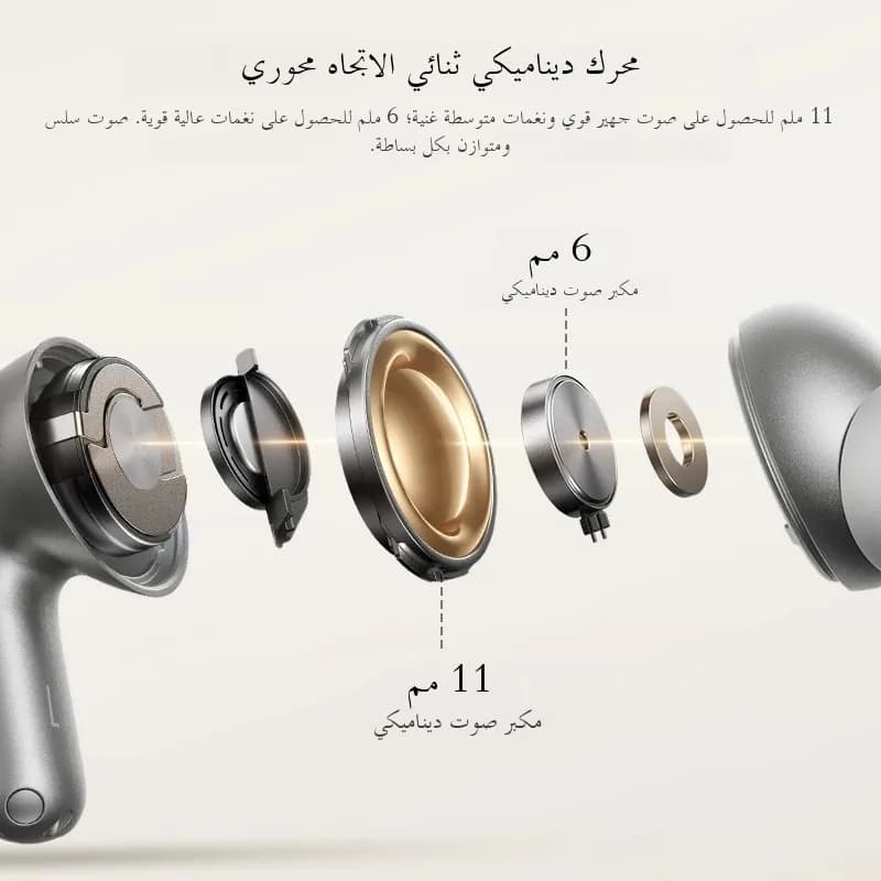 Baseus Bowie MP1 ANC Bluetooth 6.0 True Wireless Earbuds -55dB Adaptive Hybrid ANC Earphones Hi-Res LDAC 6-Mic ENC In-Ear buds - 5