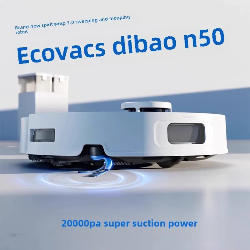 Ecovacs N50 Robot Vacuum Cleaner 20000Pa Strong Suction 3-in-1 Smart Sweeping Mopping Washing Fully Automatic Cleaning Robot - 2