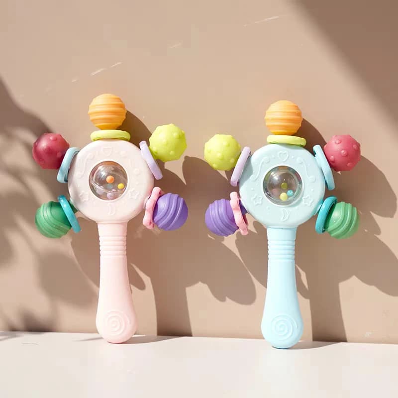 ألعاب تطوير عضاضة من السيليكون للأطفال 0 6 12 شهرًا حشرجة تسنين حسية للأطفال الصغار ألعاب قبضة اليد ألعاب تعليمية