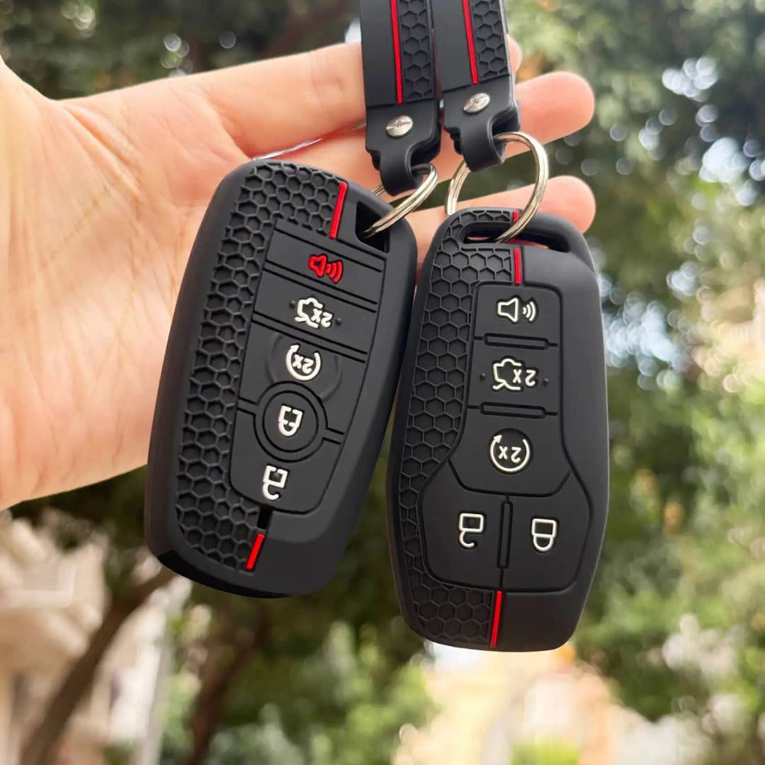 Keychain Protection For Ford Mustang Fusion Explorer Ka Focus S-MAX  Fiesta Silicone Car Key Case Cover Accessories - 6