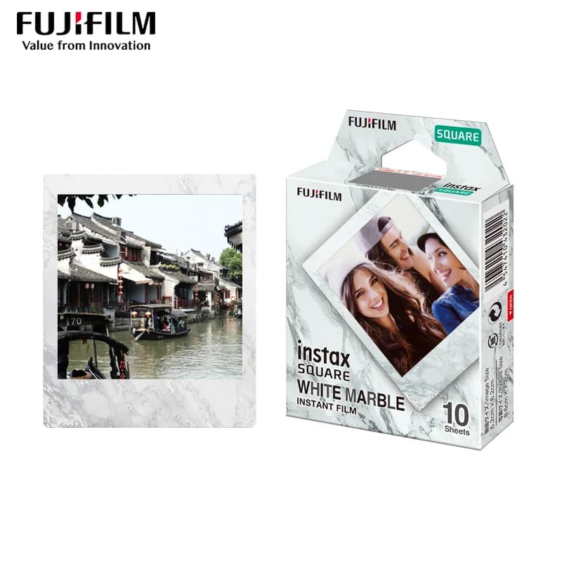 10-50 Sheets Fujifilm Instax Square White Marble Frame Film Photo Paper For SQ1 SQ10 SQ6 SQ20 Instant Film Camera Share SP-3 - 3
