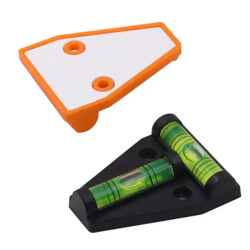 RV Triangle Level Measuring Kit for Caravan Camper T-Type Spirit Level Plastic Measuring Vertical and Horizontal Adjuster Scope - 4