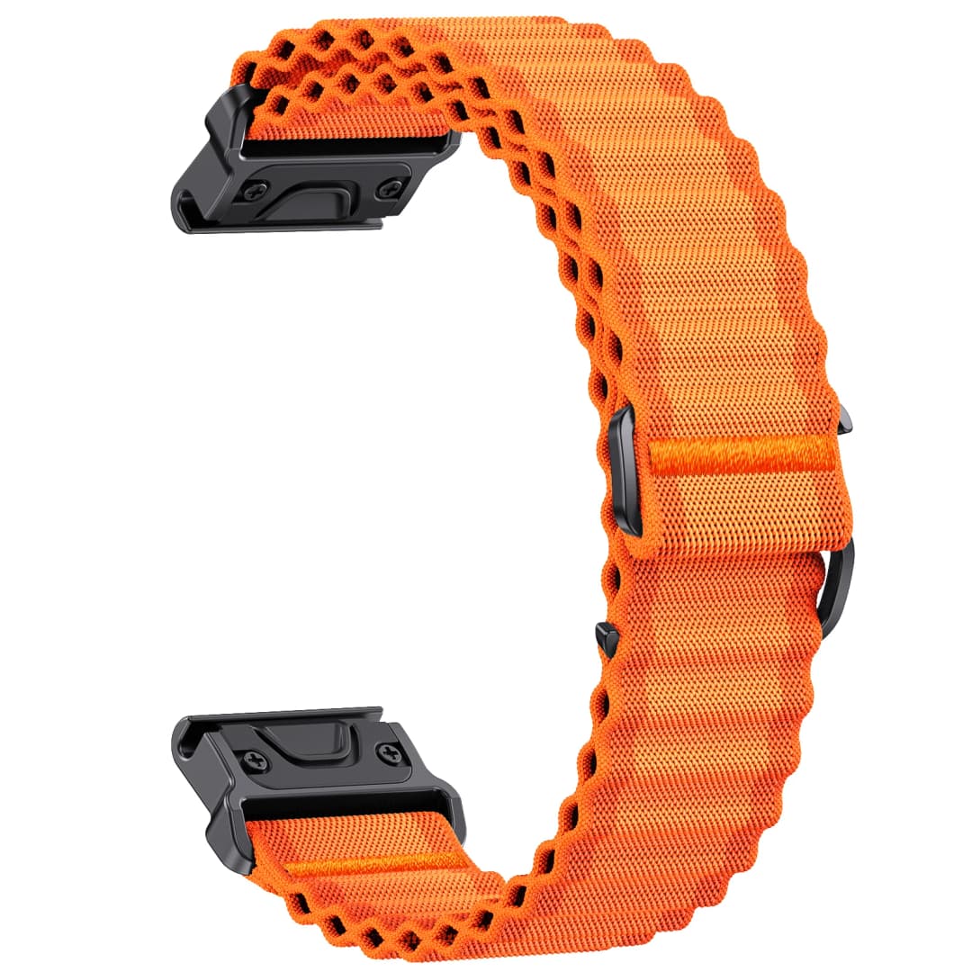 حزام QuickFit بعرض 22mm و26mm لـ Garmin Fenix8 47/51mm و7 و7X Pro و6 و6X و5 و5X Plus مع سوار استبدال بديهي 2