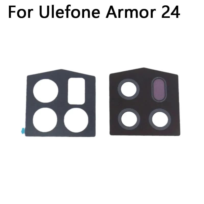 New Original Ulefone Armor 24 Rear Camera Lens Cell Phone Back Camera Lens Glass Cover With Adhesive For Ulefone Armor 24 Phone