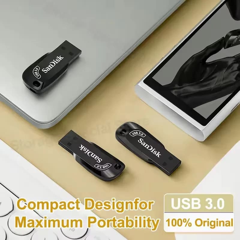 SanDisk SDCZ410 Ultra Shift USB 3.2 Flash Drive 32GB 64GB 128GB Portable Pen Drive for Computer original Memory Stick U Disk - 3