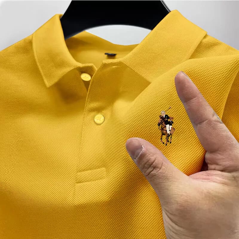 Men's Casual Polo Shirt Summer Streetwear Short Sleeve Business Casual Tops Quick-Drying Breathable Clothing POLO Shirt S-4XL - 5