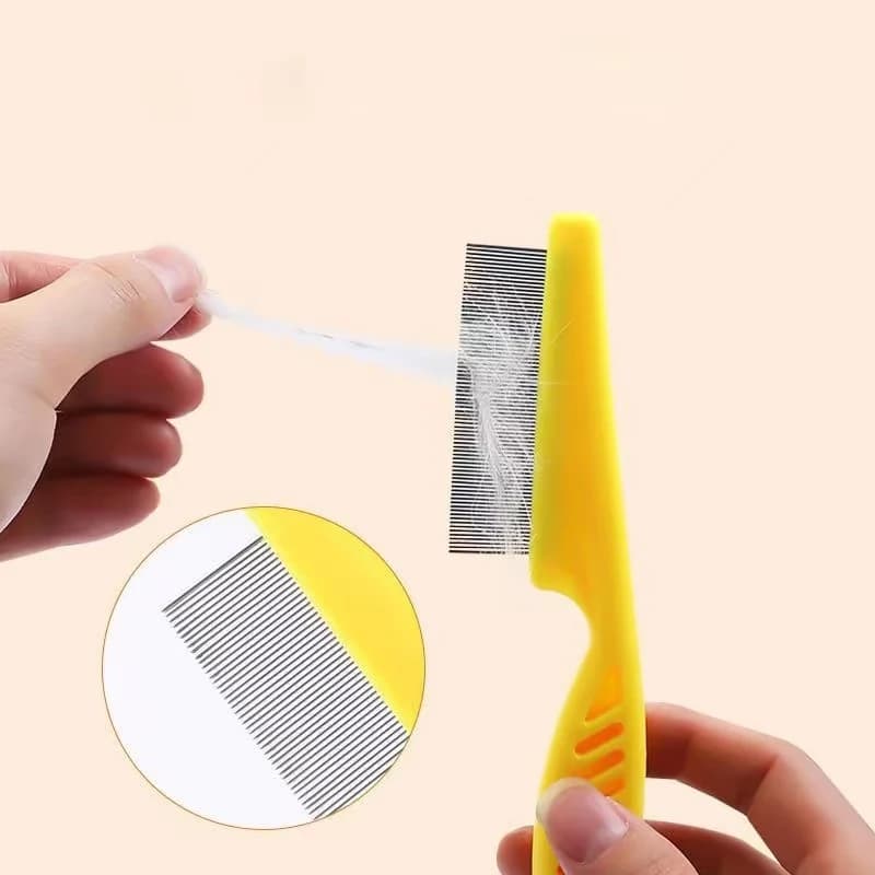 1/2pc Pet Hair Shedding Comb Stainless Steel Flea Comb for Cat Dog Pet Comfort Flea Hair Grooming Comb Dog Brush Grooming Tools - 6