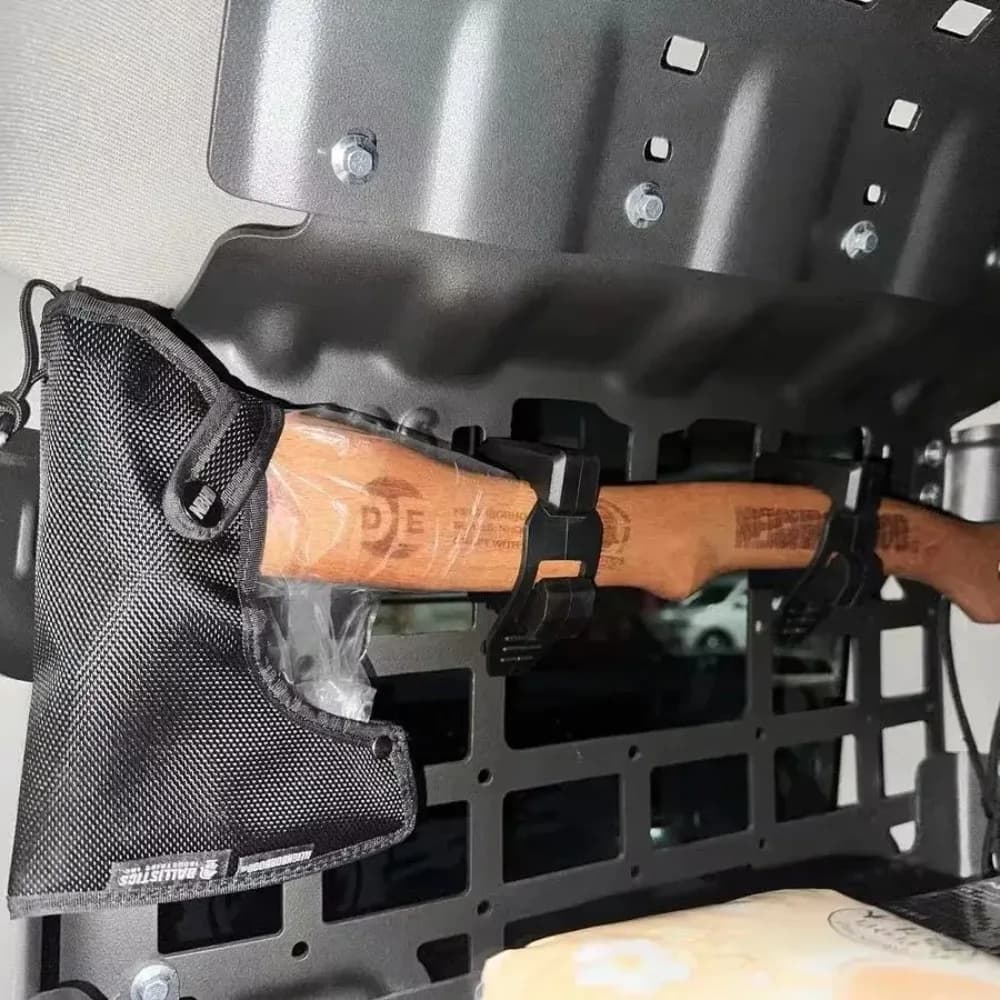 حامل مجرفة لحامل السقف مع مجموعة تثبيت بمشبك مطاطي وقوس تثبيت على الحائط لمعدات التخييم بالشاحنة وحامل سقف للطرق الوعرة - 5