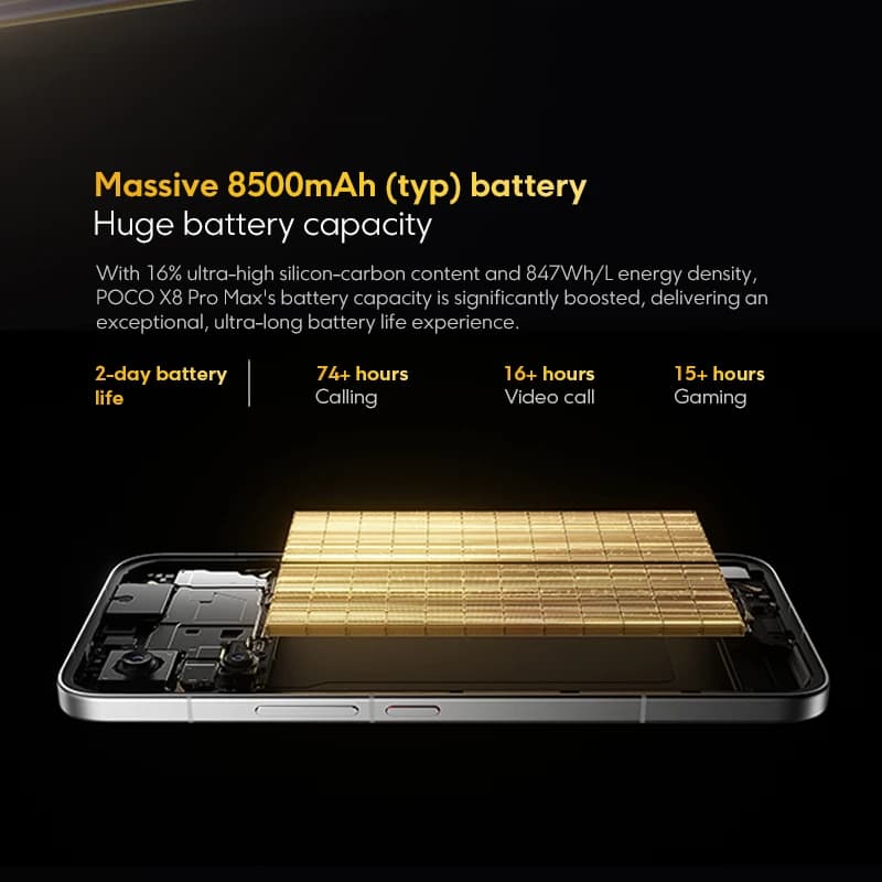 【World Premiere】Global Version  POCO X8 Pro Max 8500mAh Smartphone Dimensity 9500s 6.83'' 1.5K 120Hz Ultra-Bright AMOLED Display - 6