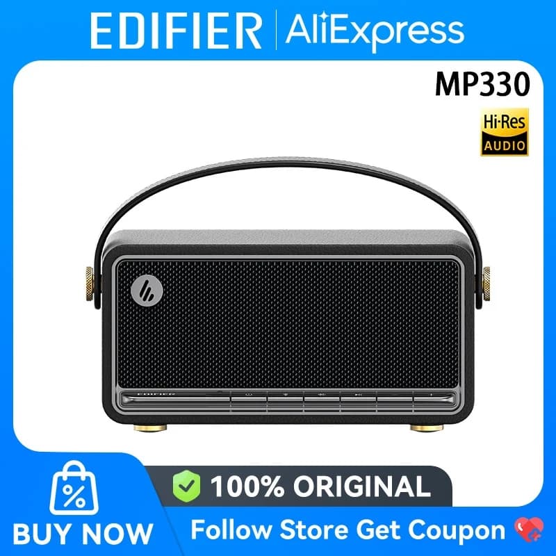 سماعة إديفاير MP330 محمولة بلوتوث V6.0 هاي-ريز صوت USB-C مدخلات بطاقة TF اتصال متعدد النقاط 40W RMS 19 ساعة تشغيل