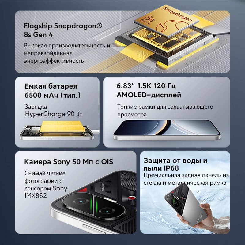 【العرض الأول عالمياً】هاتف POCO F7 5G إصدار عالمي معالج Snapdragon® 8s الجيل 4 شاشة 6.83 بوصة 1.5K AMOLED بطارية 6500 مللي أمبير IP68 كاميرا 50 ميجابكسل - 2