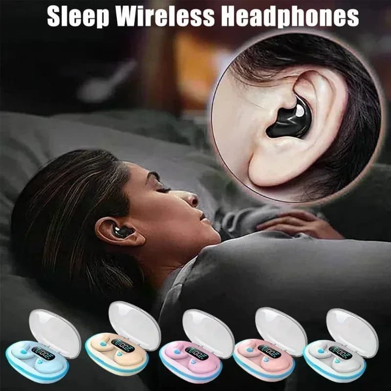 X55 Sleeping Earbuds Wireless Mini Headphones For Work TWS Bluetooth Earphone Stereo Hidden Headsets with Mic HD Call Waterproof - 3