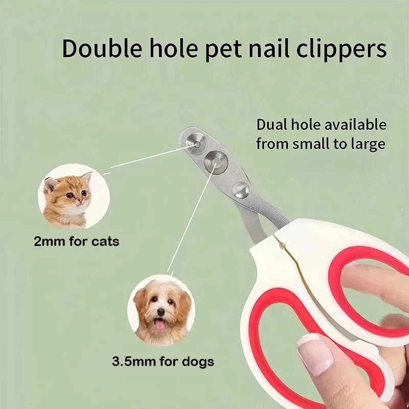 Cat Nail Clippers Professional Small Cat Dog Stainless Steel Puppy Claws Cutter Pet Nail Grooming Clippers Trimmer - 5