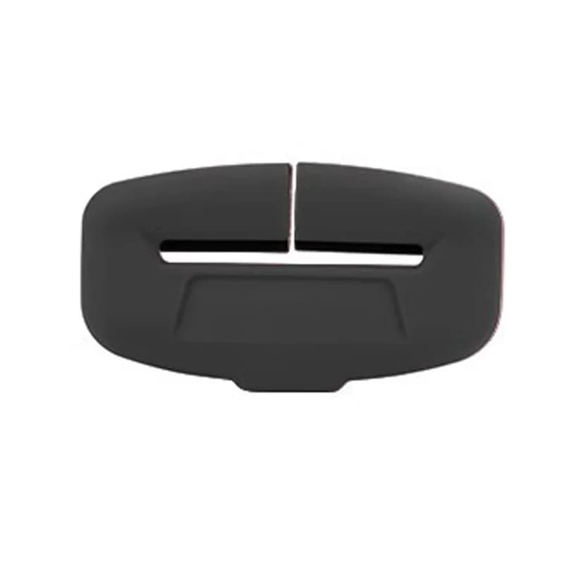 غطاء واقي لمشبك حزام الأمان للسيارة قطعتان من السيليكون الناعم حماية من الاصطدام والخدوش - 5