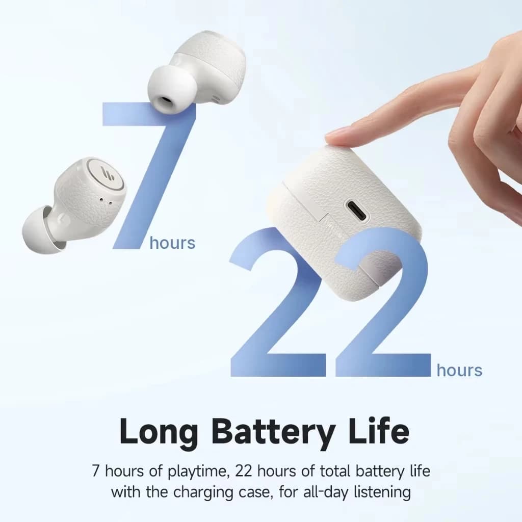 Edifier T30 Active Noise Cancellation Bluetooth Earphone Wireless Headphones Bluetooth 5.4 IP54 Water proof 22H Playtime - 4