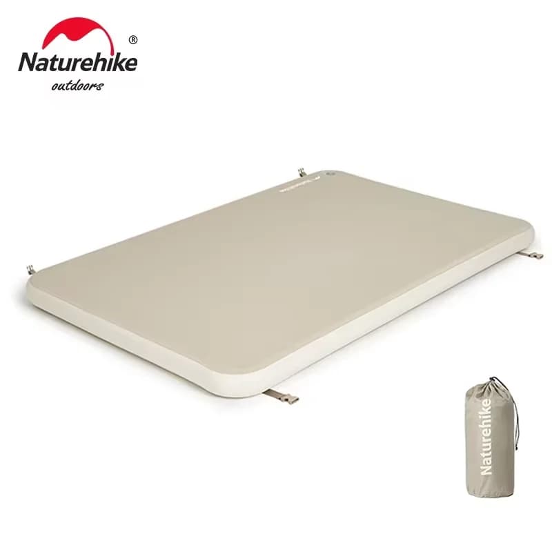 Naturehike Youmeng Brushed Air Mattress Camping Air Cushion Outdoor Spliceable Bed 10CM Tent Inflatable Bed Double Sleeping Pad