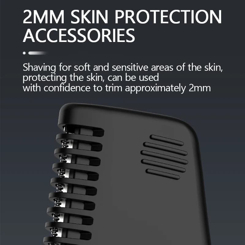 Resuxi New Men's Electric Body Hair Trimmer Multi Functional 3 in 1 Hair Clipper Shaver Set IPX5 Full Body Water Wash Clipper - 4