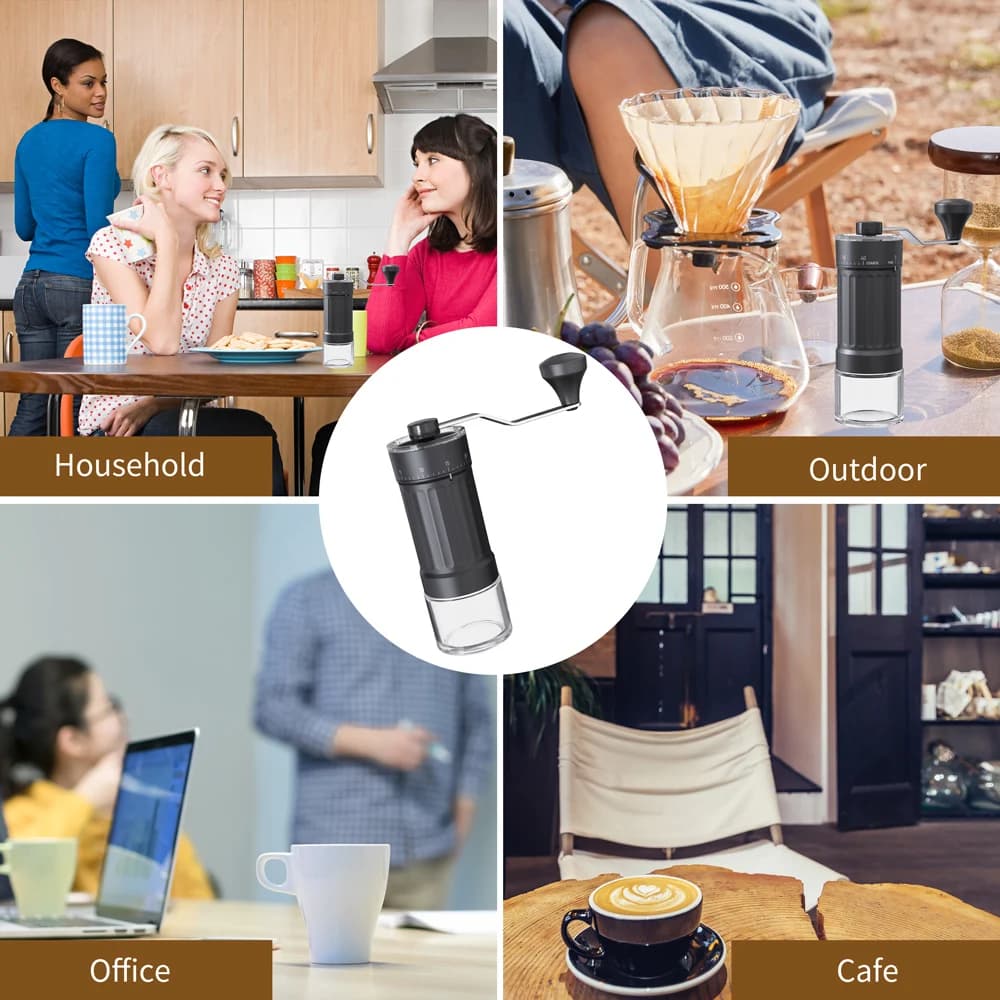 Manual Coffee Grinder External Scale 40 Gear Adjustable Ceramic Grinding Core High-Quality Professional Home Coffee Making Tool - 6