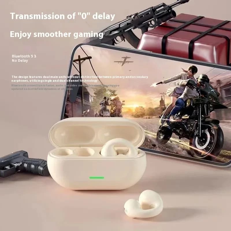 Bone Conduction Wireless Earphones HiFi Stereo Sound Sports Headphones Waterproof with Built-in Mic for Gaming Music Daily Use - 5