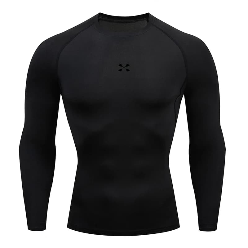 Compression T Shirt Men Summer Sportswear Running T-shirt Elastic Quick Dry Sport Tops Tee Athletic Gym Workout Shirts Men - 6