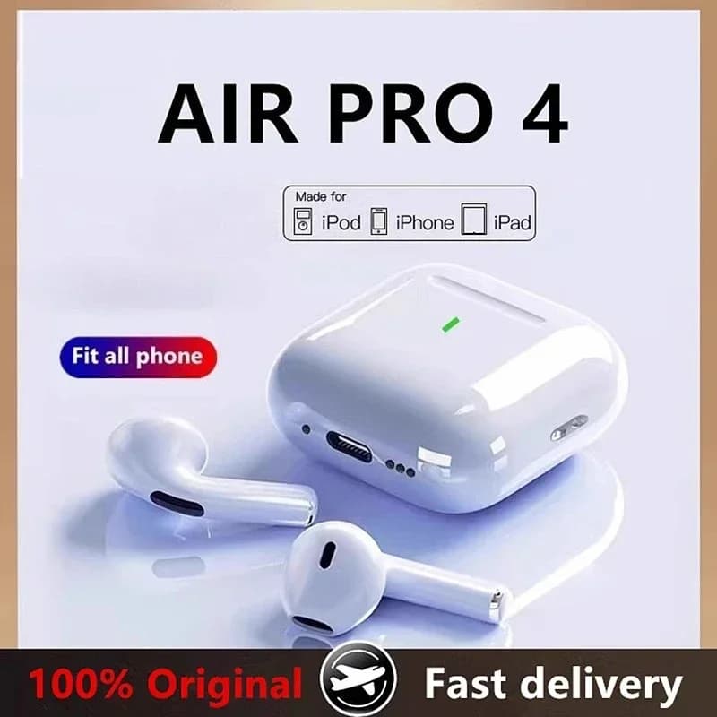 سماعات أذن لاسلكية أصلية من نوع 4C لـ AirPods Pro4، سماعات بلوتوث داخل الأذن، سماعات رأس للألعاب والرياضة، متوافقة مع الهواتف الذكية