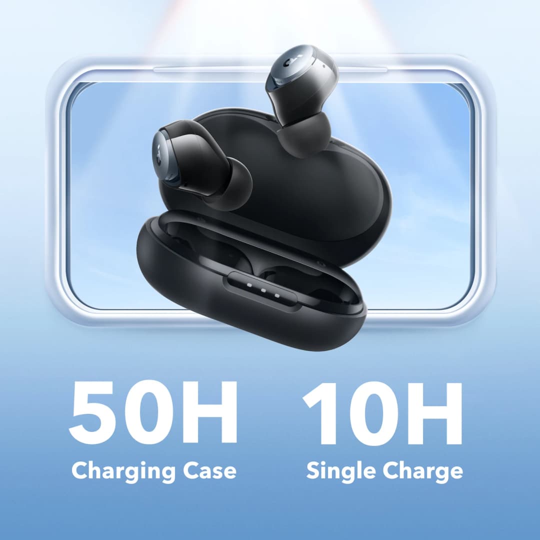 Soundcore by Anker Space A40 Adaptive Active Noise Cancelling Wireless Earbuds, Reduce Noise by Up to 98%, 50H Playtime - 6