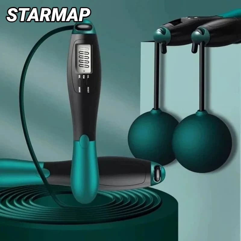 Adjustable Fitness Gym Training Counting Jump Rope Steel Skipping Exercise Home Equipment Sports Adult Student Exam