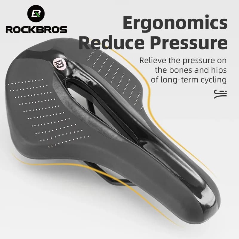 ROCKBROS Cycling Saddle Breathable Comfortable Cushion Waterproof Soft Ultra-light MTB Road Bike Seat Saddle Bicycle Accessories - 3