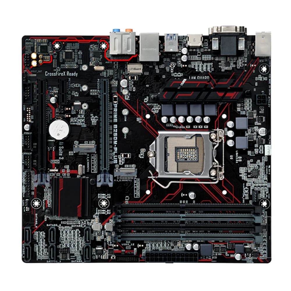 لوحة أم لسطح المكتب ASUS PRIME B250M-PLUS Intel B250 B250M DDR4 LGA 1151 تدعم i7/i5/i3 USB3.0 SATA3