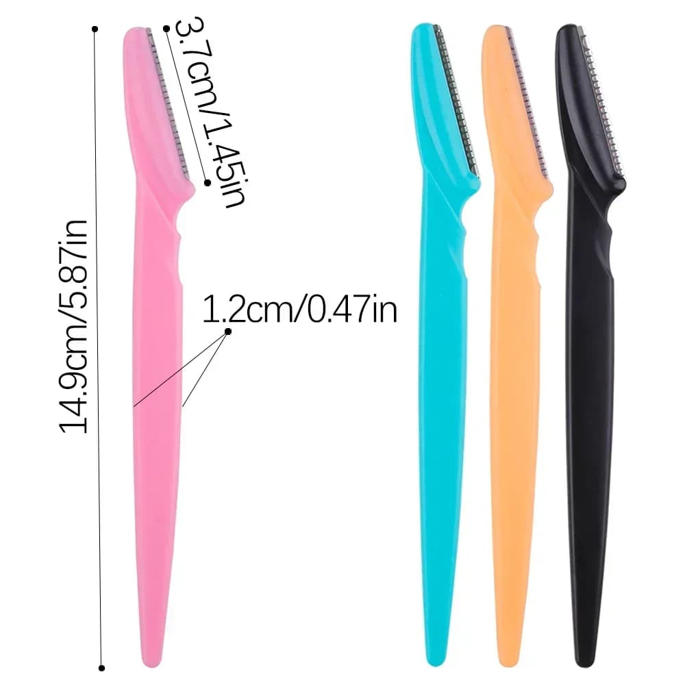 3/4/10Pcs Eyebrow Trimmer Blade Shaver Portable Face Razor Eye Brow Epilation Hair Removal Cutters Safety Razor Woman Makeup - 6