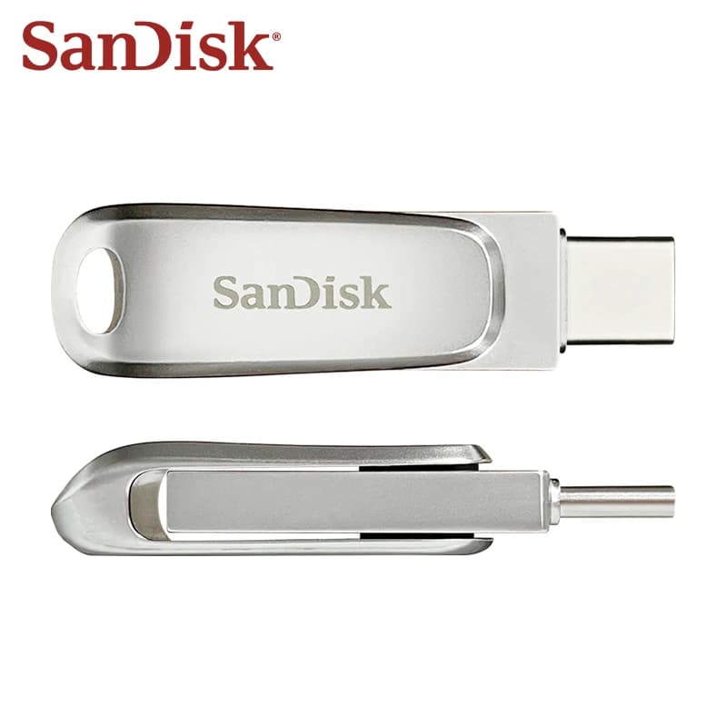 SanDisk Ultra Dual Drive Luxe USB 3.2 Type-C Flash Drive Metal U Disk 32GB 64GB 128GB 256GB 512GB 1TB High Speed Memory Stick