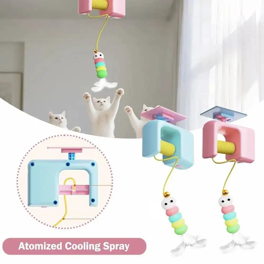 Electric Smart Interactive Cat Teasing Stick Toy Automatic Funny Hanging Door Flying Bird Cat Toy Pet Stress Relief Toys For Cat - 4