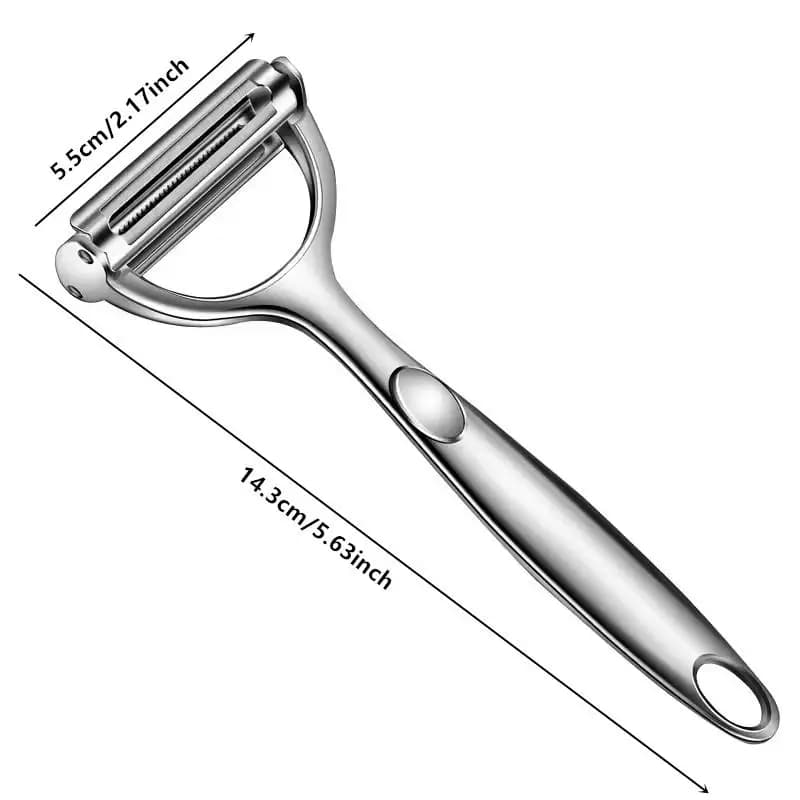 مبشرة بطاطس خيار جزر عالية الجودة من الفولاذ المقاوم للصدأ مقشرة خضروات فواكه مقشرة خضروات - 5