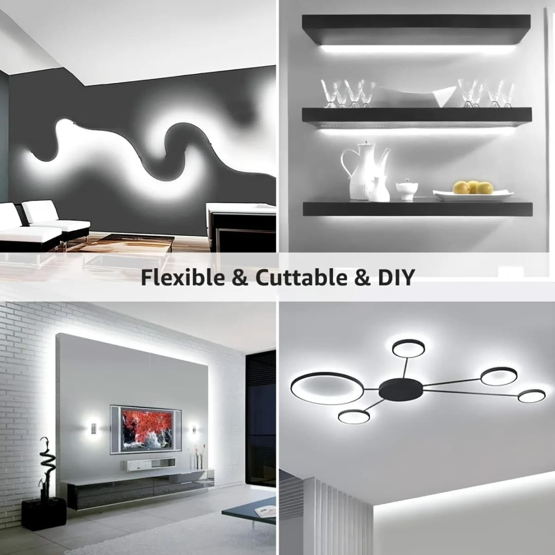 شريط إضاءة LED 5V مع خافت ذكي ومستشعر إيماءات سهل التركيب مناسب لغرف المعيشة والخزائن وإضاءة غرف النوم - 6