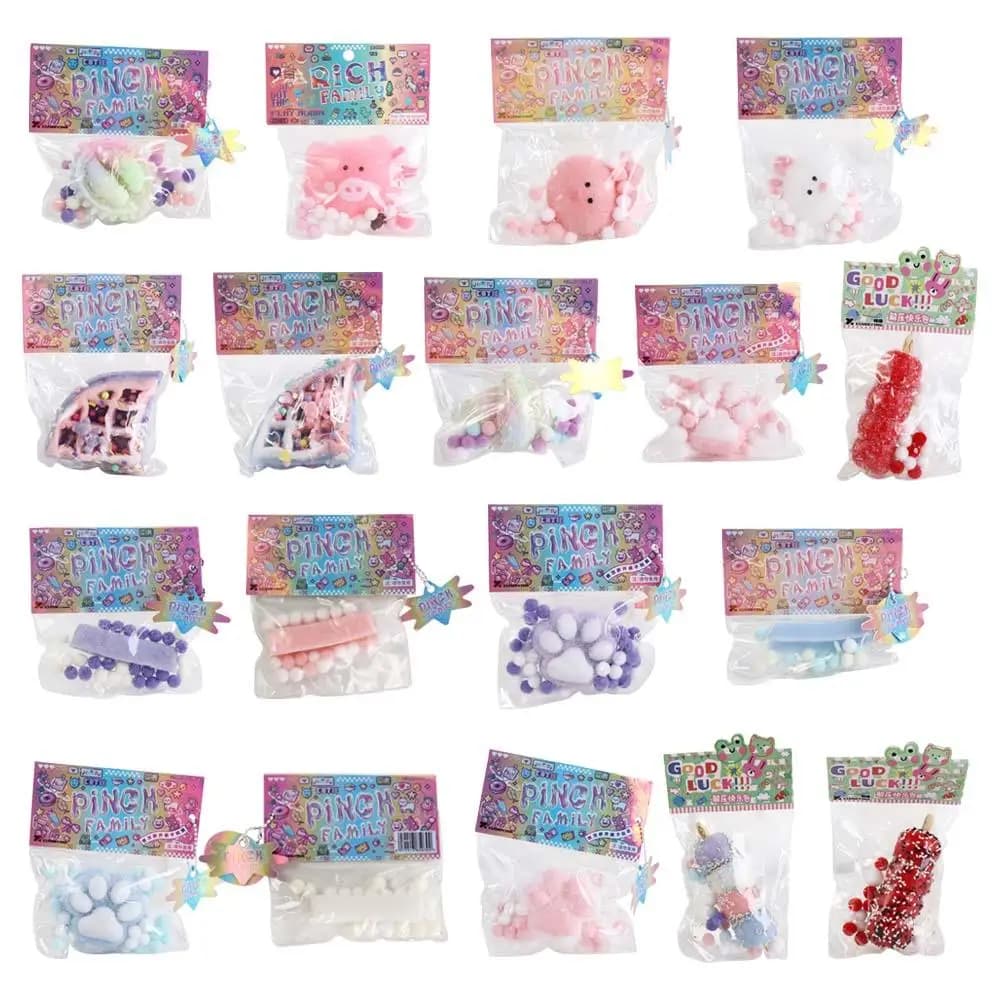 Mochi Taba Squishy NEW Fidget Toy Cute Plush Cat Paw Foot Squeeze Toy  Simulation Bread Food Slow Rebound Anti Stress Relief Toy - 6