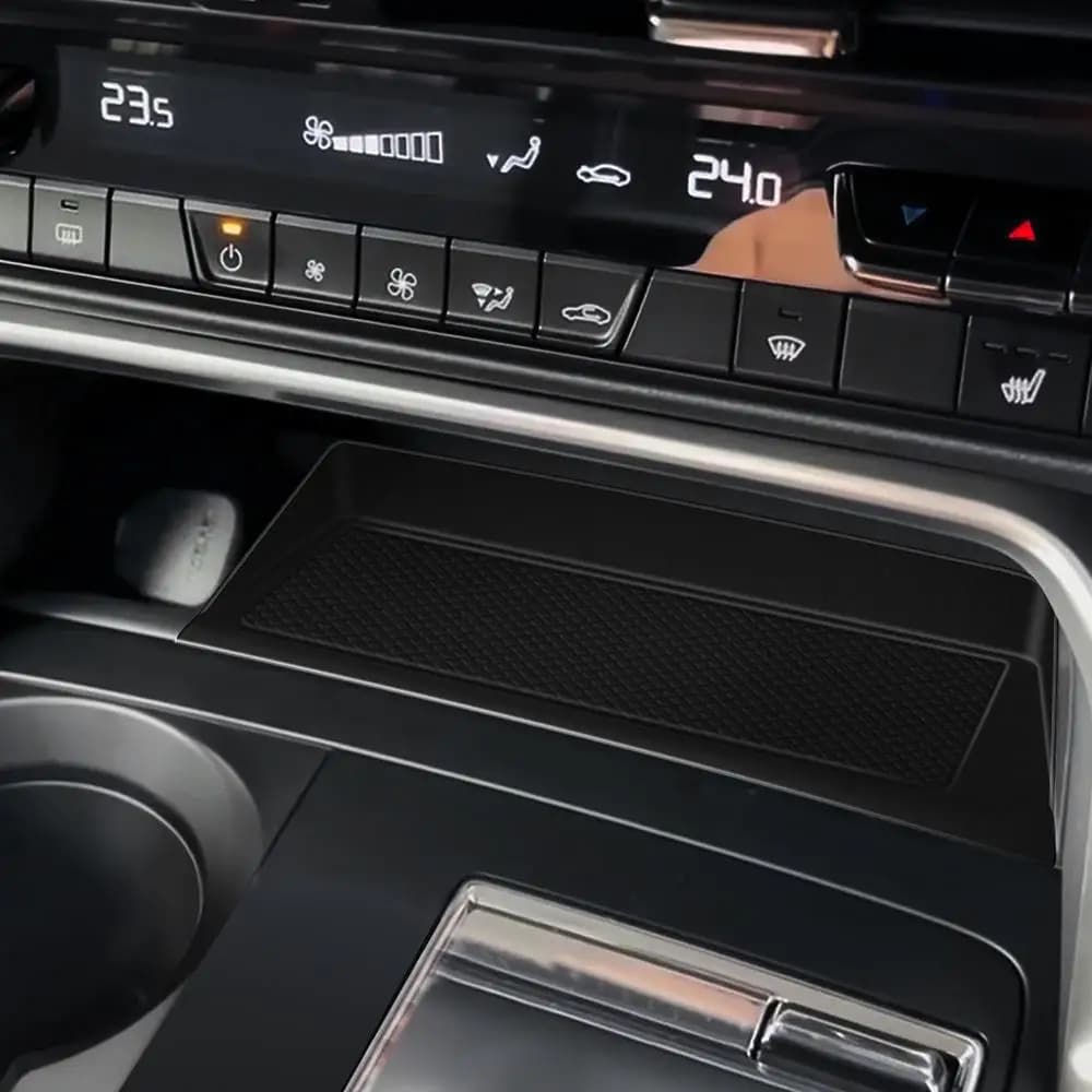 التحكم المركزي حماية سيليكون حصيرة شحن لاسلكي الهاتف المضادة للانزلاق وسادة لمازدا CX-60 CX60 CX-80 CX80 ديكور داخلي - 2