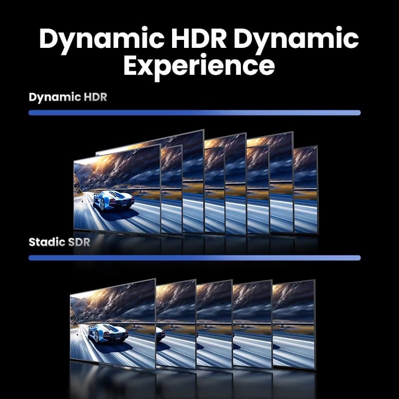 يو جرين كابل عرض 16K DP2.1 8K 4K144Hz كابل فيديو صوت لـ شاومي تي في بوكس كمبيوتر محمول شاشة لعبة كابل DP منفذ عرض - 6