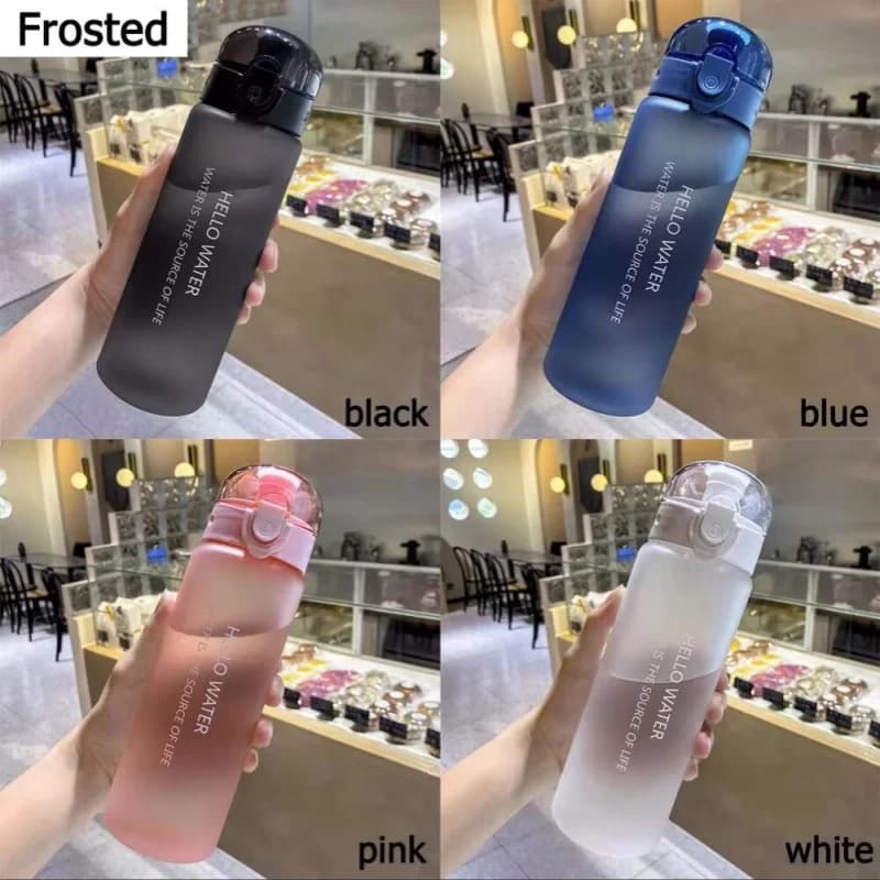 Sports Transparent Water Bottle 780ml Portable Gym Travel Clear Leakproof Drinking Bottle Frosted Bottle - 3