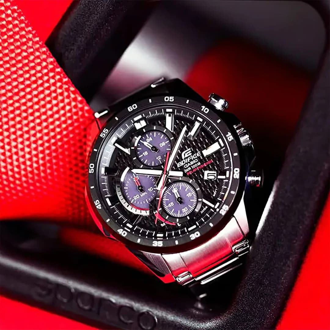 Casio Edifice Series Brand Luxury Quartz Waterproof commercial affairs Solar Bluetooth reloj hombre EQS-900DB - 5